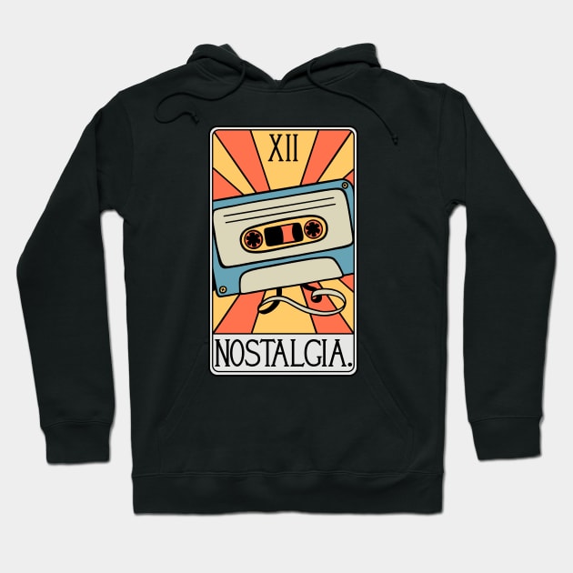 The Nostalgia Tarot Card - 90s and 80s Vintage Tape Hoodie by isstgeschichte